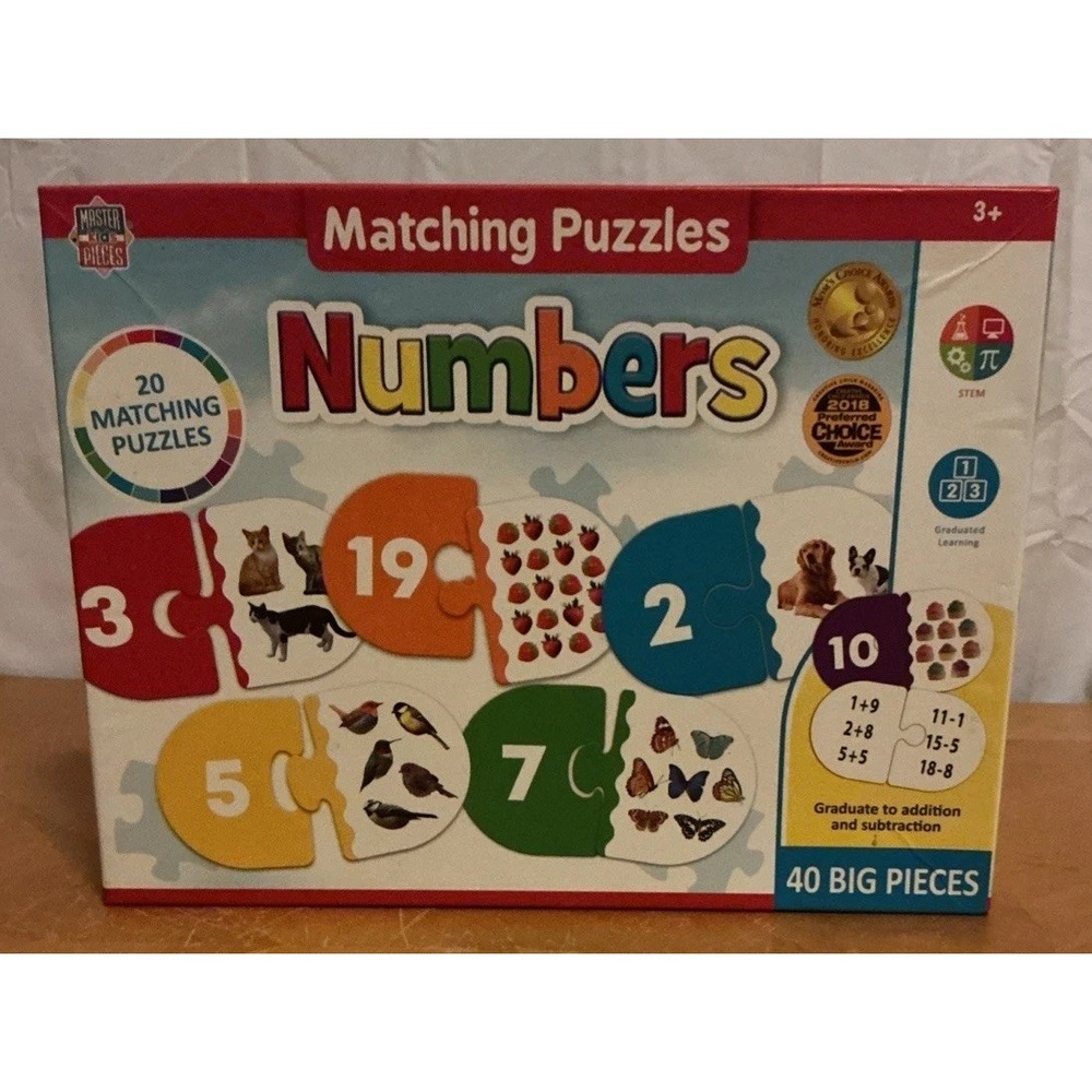 MasterPieces - Numbers - Educational Matching Jigsaw Puzzles